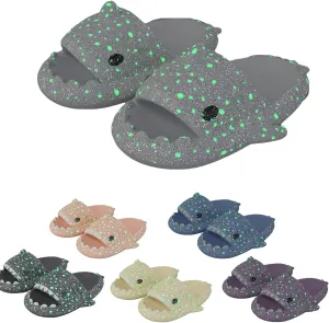 Conbini Galaxy Shark Slides, Sharky Chanclas, Sandalias Sharky, Original Shark Slides Slippers Sandals for Women Men