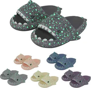 Conbini Galaxy Shark Slides, Sharky Chanclas, Sandalias Sharky, Original Shark Slides Slippers Sandals for Women Men