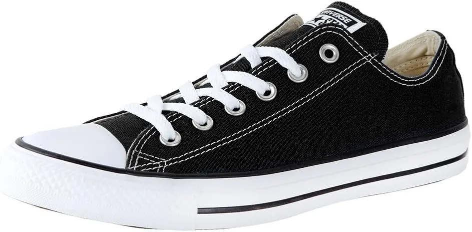 Converse Unisex Chuck Taylor All Star Ox Low Top Classic Black Sneakers - 5 Men 7 Women
