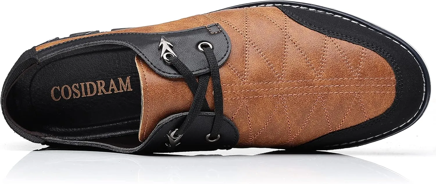 COSIDRAM Mens Casual Shoes Fashion Sneakers Dress Shoes for Men Walking Shoes Business Office Comfort Loafers
