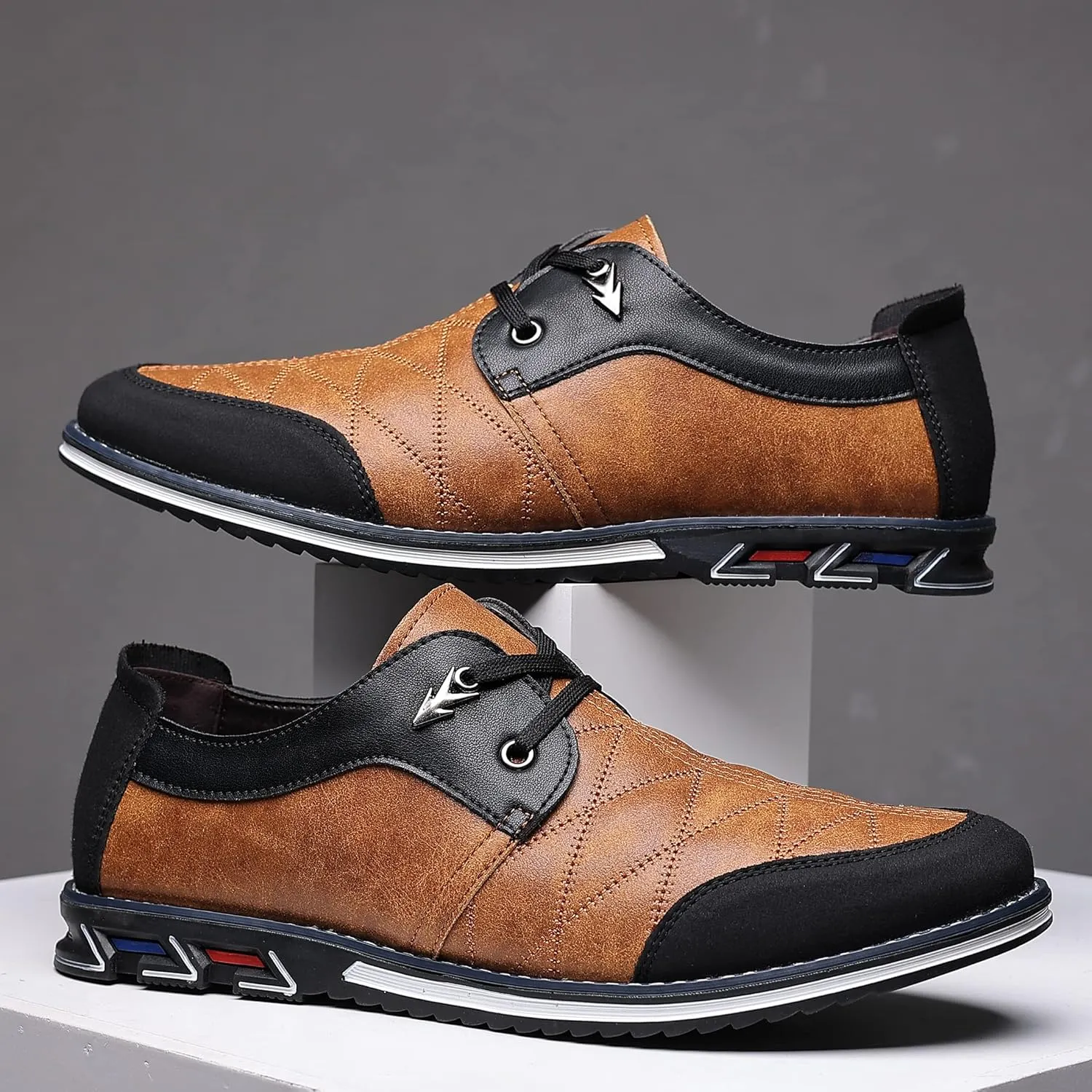 COSIDRAM Mens Casual Shoes Fashion Sneakers Dress Shoes for Men Walking Shoes Business Office Comfort Loafers