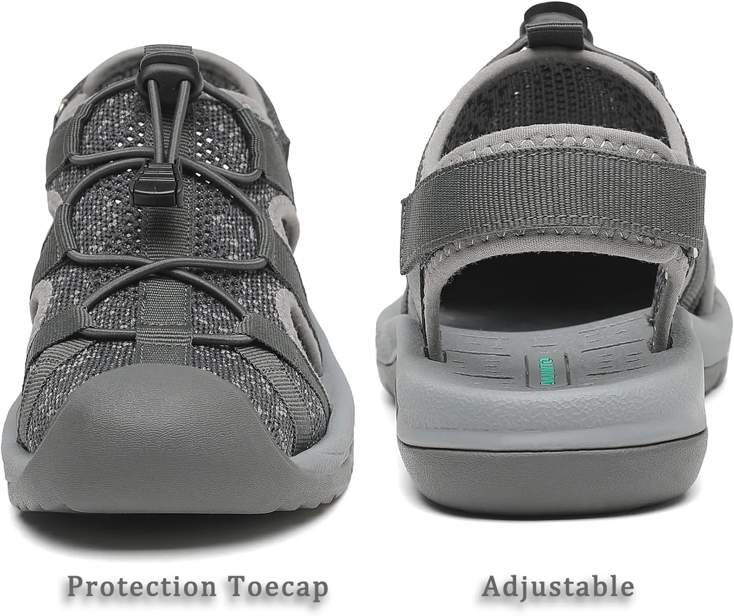 Dannto Women's Sport Sandals Close Toe Mesh Hiking Outdoor Athletic Casual Walking Sandals Water Shoes