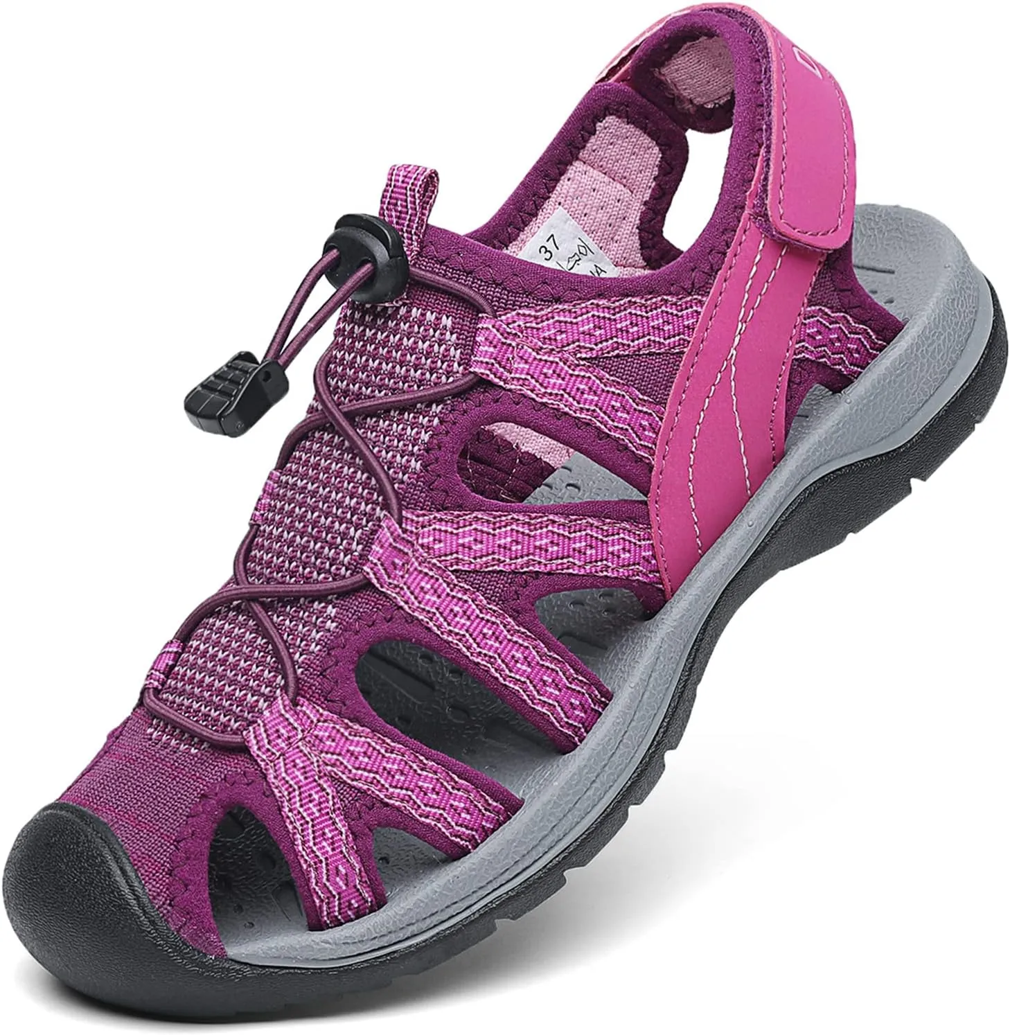 Dannto Women's Sport Sandals Close Toe Mesh Hiking Outdoor Athletic Casual Walking Sandals Water Shoes