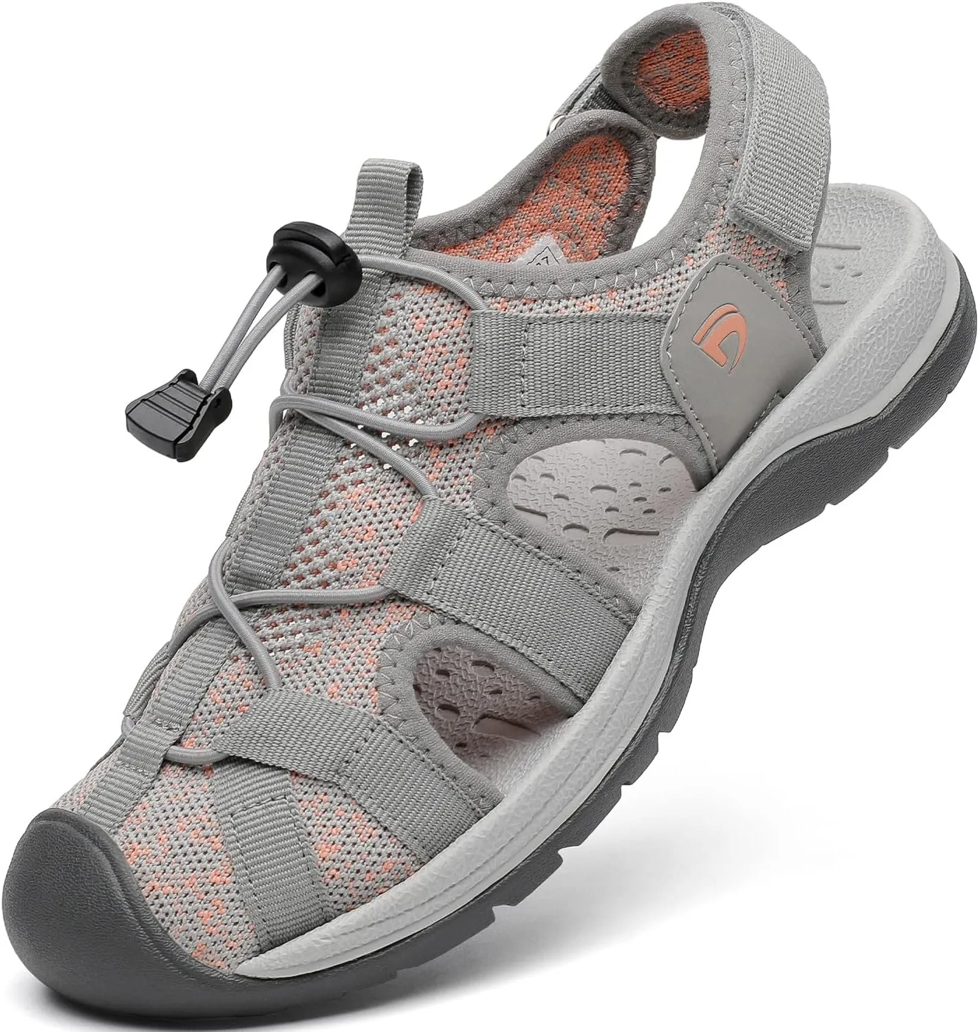 Dannto Women's Sport Sandals Close Toe Mesh Hiking Outdoor Athletic Casual Walking Sandals Water Shoes