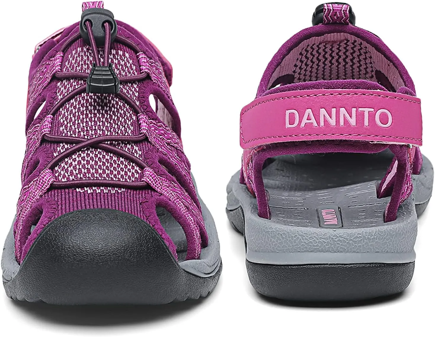 Dannto Women's Sport Sandals Close Toe Mesh Hiking Outdoor Athletic Casual Walking Sandals Water Shoes