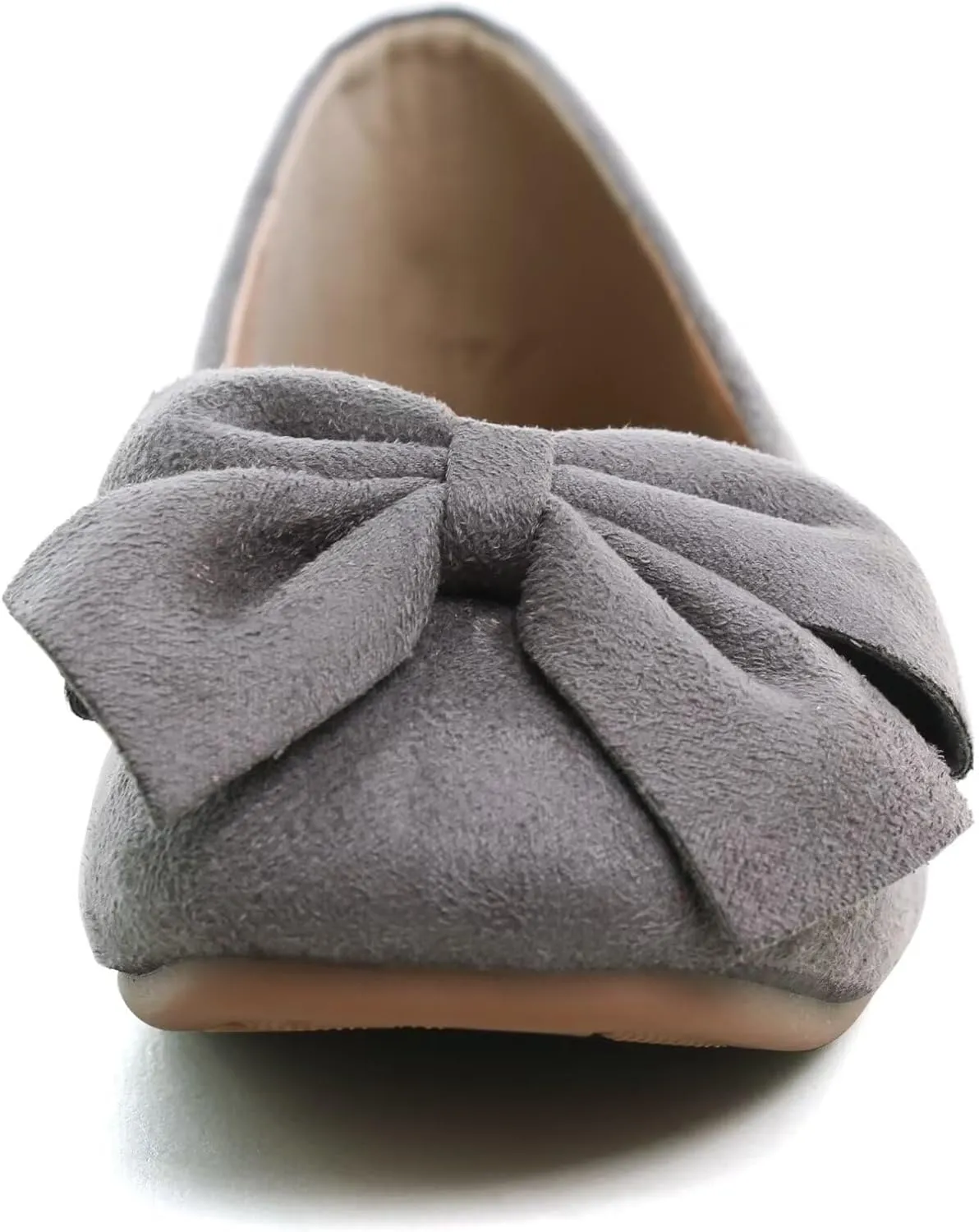 Dear Time Women's Bowknot Flats Square Toe Elegant Flats Shoes Comfort Ballet Flats Slip-on Casual Shoes