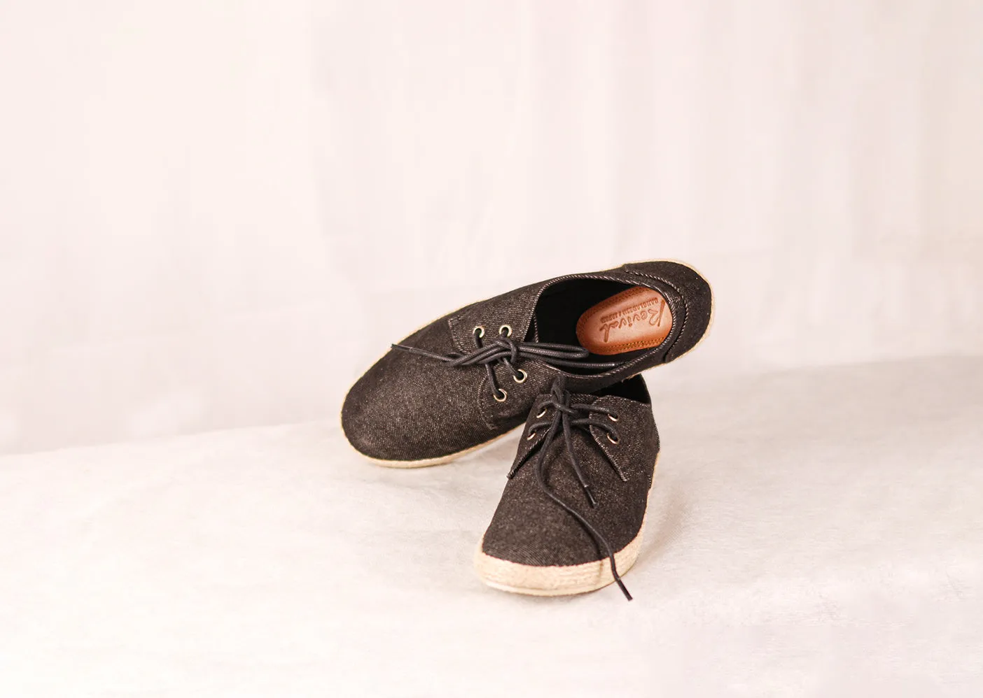 Denim Laced Espadrilles