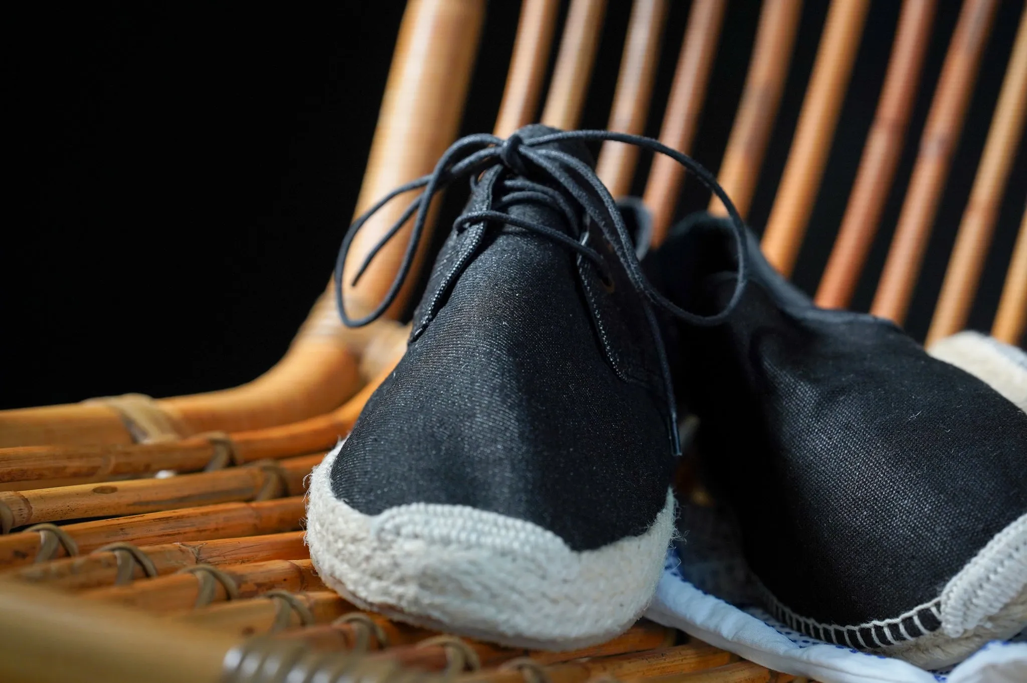 Denim Laced Espadrilles