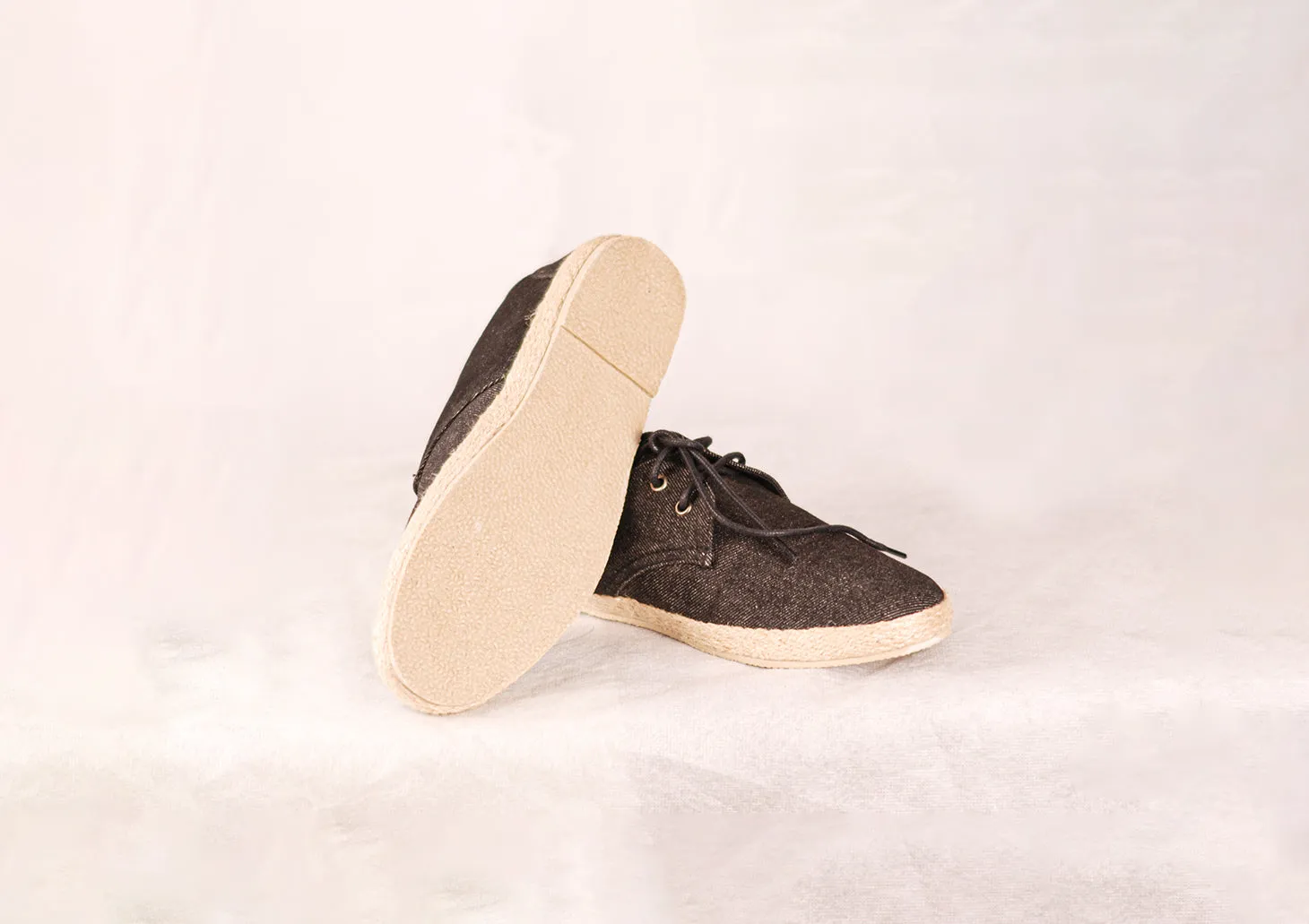 Denim Laced Espadrilles