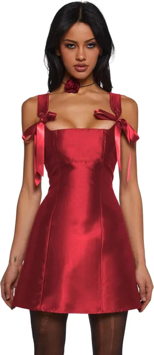 Dolls Kill Pixie Stardust Mini Dress by Current Mood - Taffeta Dress with Fit and Flare Silhouette