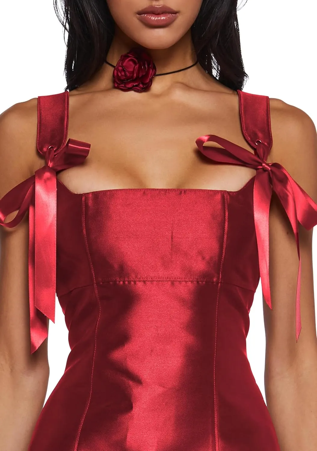 Dolls Kill Pixie Stardust Mini Dress by Current Mood - Taffeta Dress with Fit and Flare Silhouette