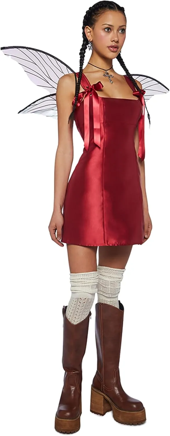 Dolls Kill Pixie Stardust Mini Dress by Current Mood - Taffeta Dress with Fit and Flare Silhouette
