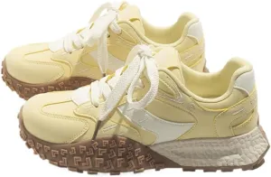 Dopamine Candy Color Hiking Chunky Sneakers for Women & Girls - Harajuku Kawaii Shoes, Retro Y2K Non-Slip Trainers with Thick Sole for Mountain Trekking, Beach Travel, All-Match Streetwear Minimalist