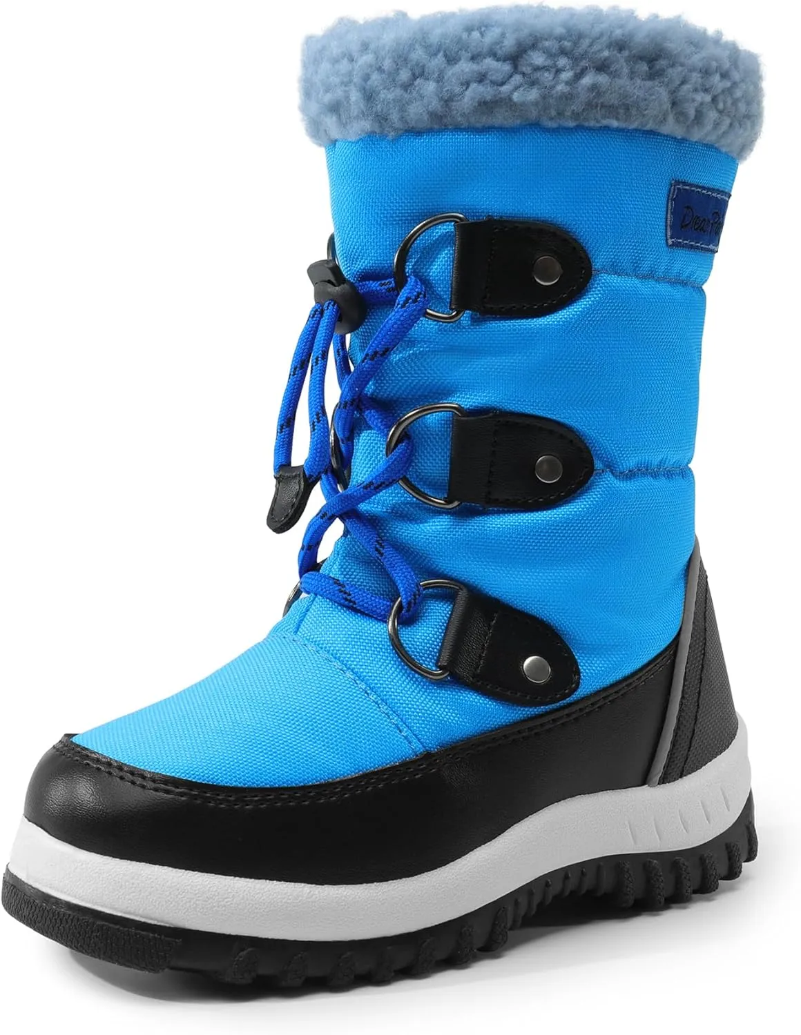DREAM PAIRS Boys Snow Boots Camouflage Slip Resistant Faux Fur Lined Winter Shoes for Little/Big Kid