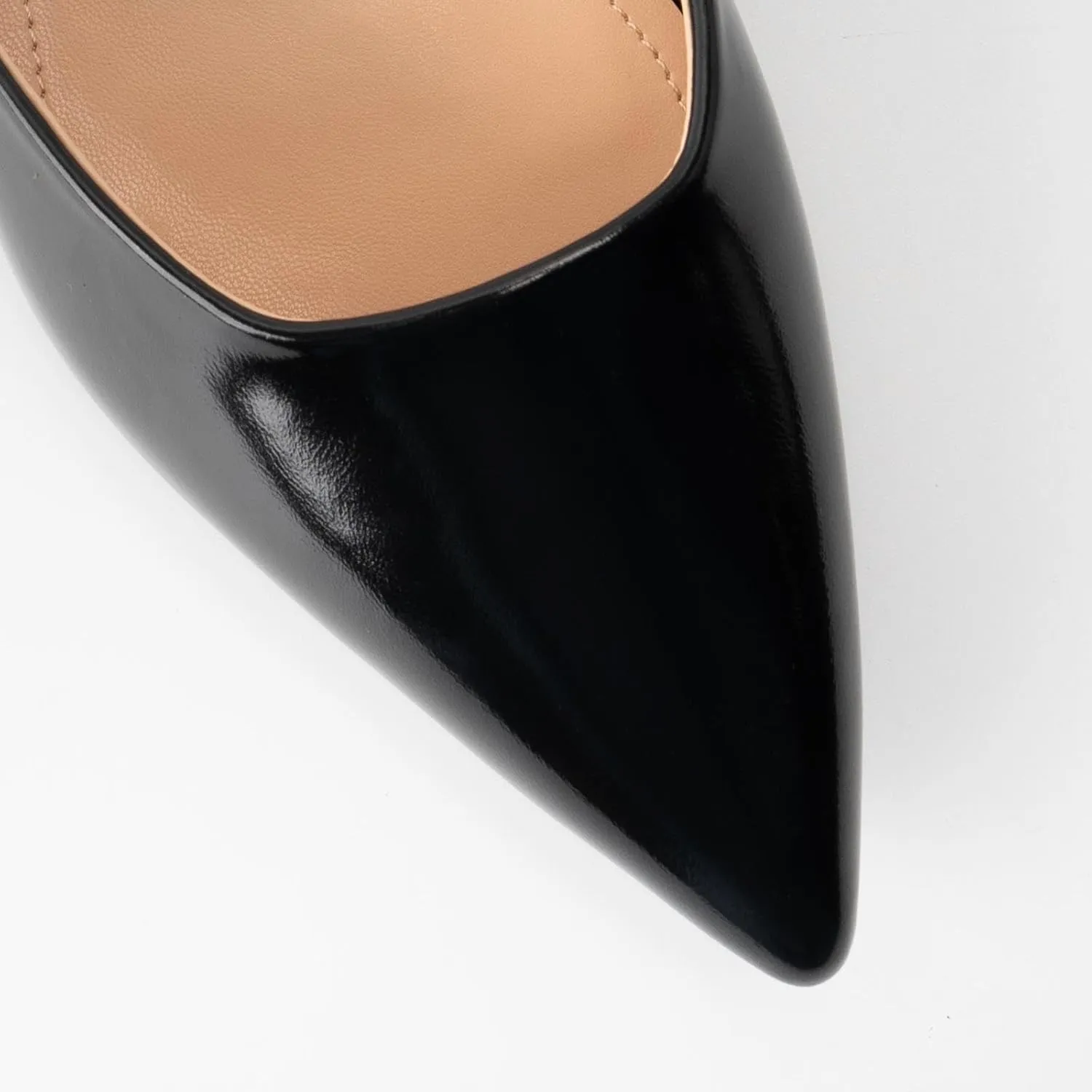 DREAMCIA Slingback Flats for Women, Pointed-Toe Ballet Flats with Buckle Strap for Elegant Women，Classic Low Heel Dress Shoes for Casual Work Office Party