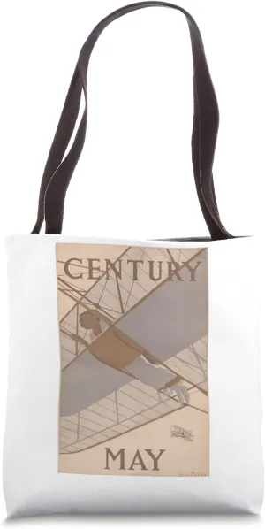 Early Female Aviator - Vintage Century magazine cover Tote Bag
