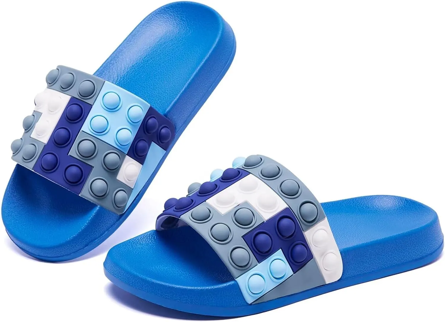 Eashi Slides For Kids,Boys Girls Sandals, Toddler Arch Support Slippers For House Shower Beach Non-Slip