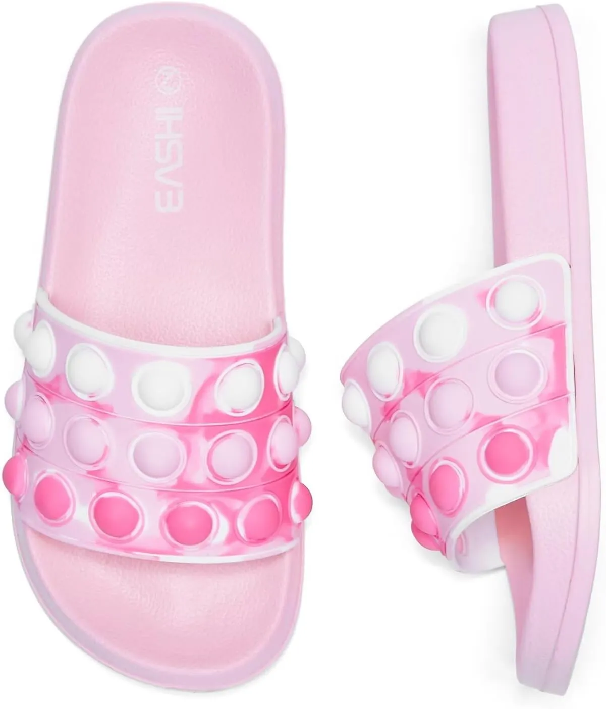 Eashi Slides For Kids,Boys Girls Sandals, Toddler Arch Support Slippers For House Shower Beach Non-Slip