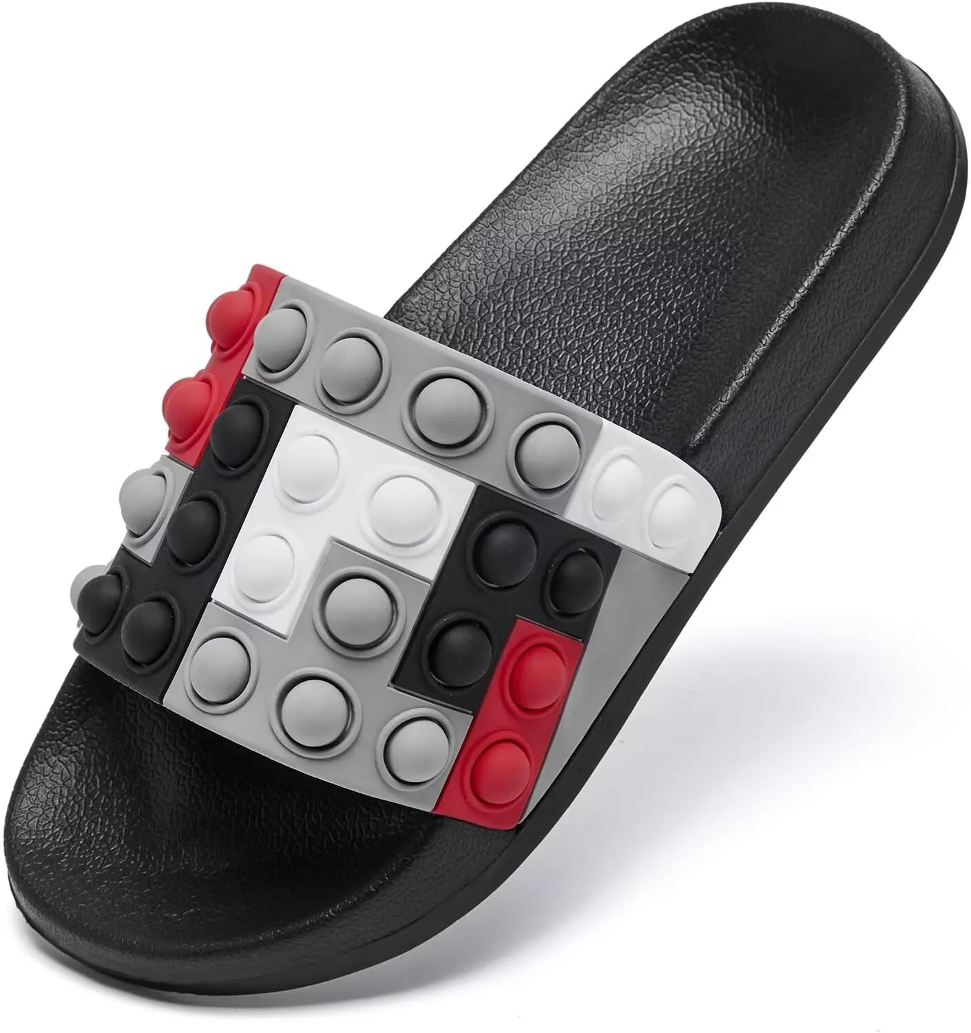 Eashi Slides For Kids,Boys Girls Sandals, Toddler Arch Support Slippers For House Shower Beach Non-Slip