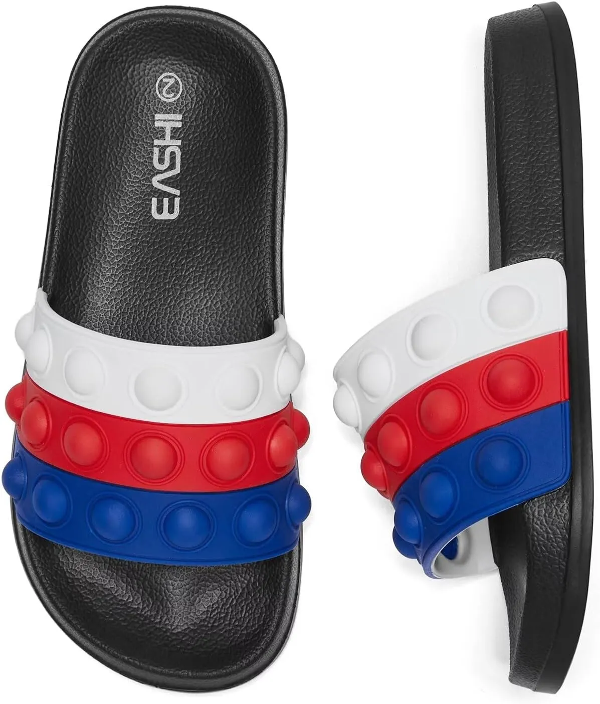 Eashi Slides For Kids,Boys Girls Sandals, Toddler Arch Support Slippers For House Shower Beach Non-Slip