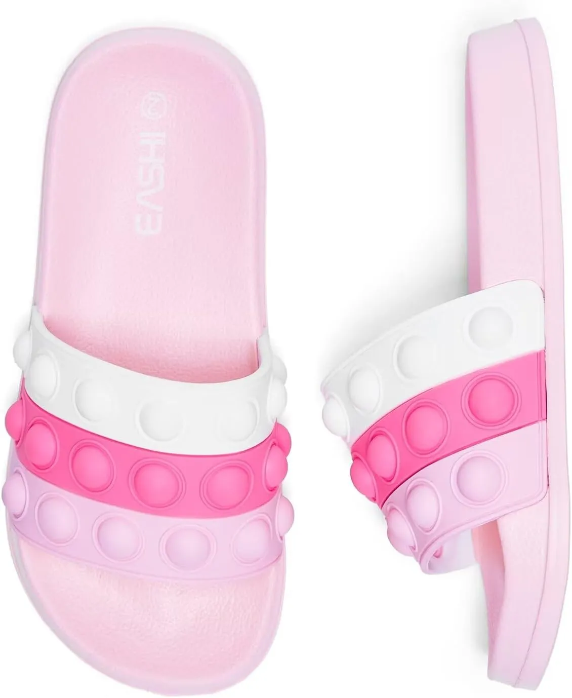 Eashi Slides For Kids,Boys Girls Sandals, Toddler Arch Support Slippers For House Shower Beach Non-Slip