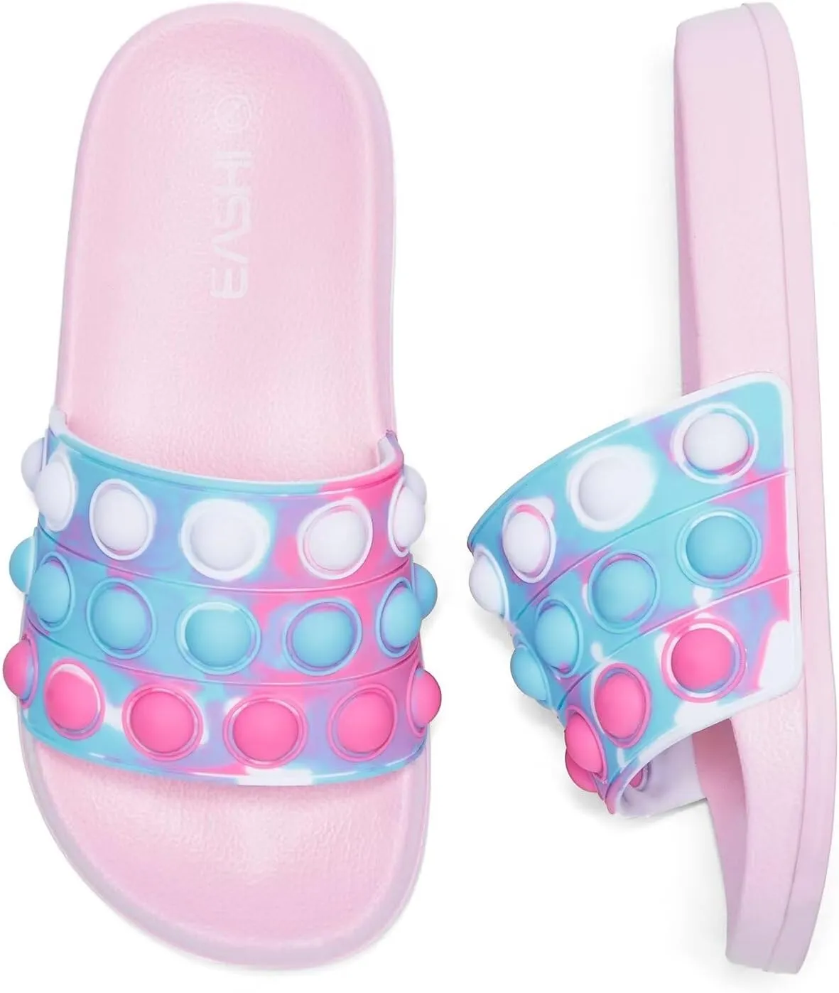 Eashi Slides For Kids,Boys Girls Sandals, Toddler Arch Support Slippers For House Shower Beach Non-Slip