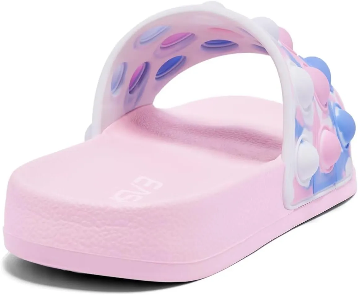 Eashi Slides For Kids,Boys Girls Sandals, Toddler Arch Support Slippers For House Shower Beach Non-Slip