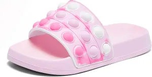 Eashi Slides For Kids,Boys Girls Sandals, Toddler Arch Support Slippers For House Shower Beach Non-Slip