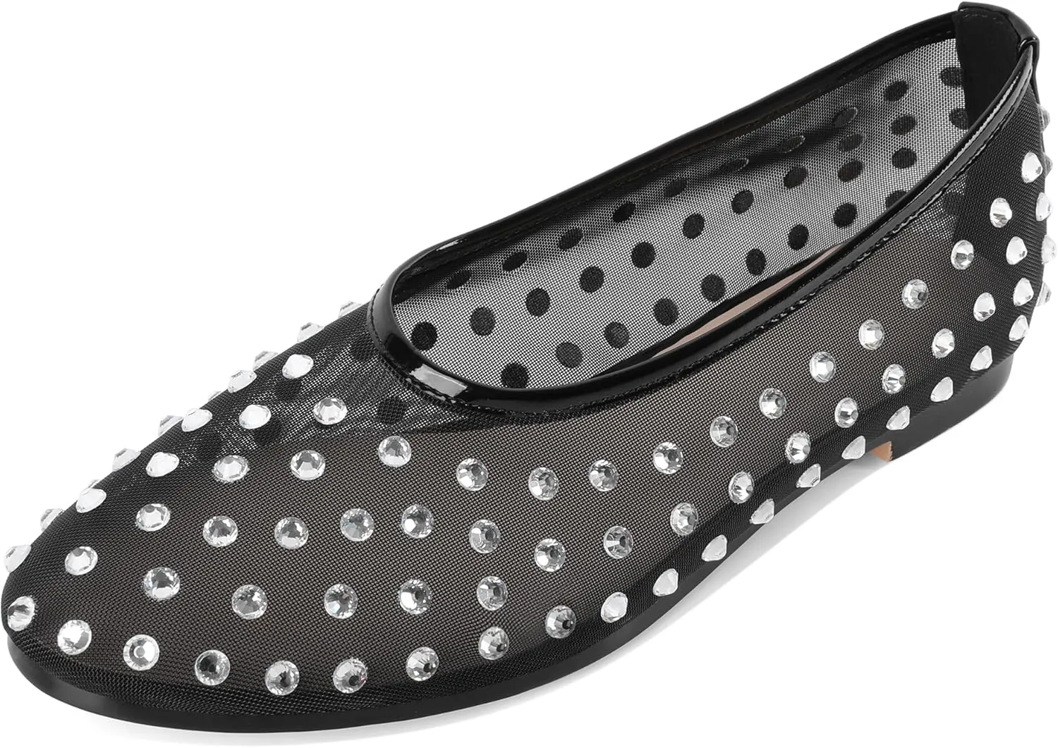 Eldof Flats Shoes Women Round Toe Slip On Ballet Flats Shoes for Dress Comfortable