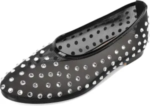 Eldof Flats Shoes Women Round Toe Slip On Ballet Flats Shoes for Dress Comfortable