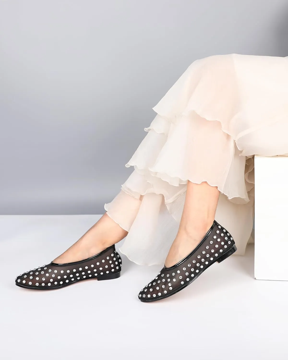 Eldof Flats Shoes Women Round Toe Slip On Ballet Flats Shoes for Dress Comfortable