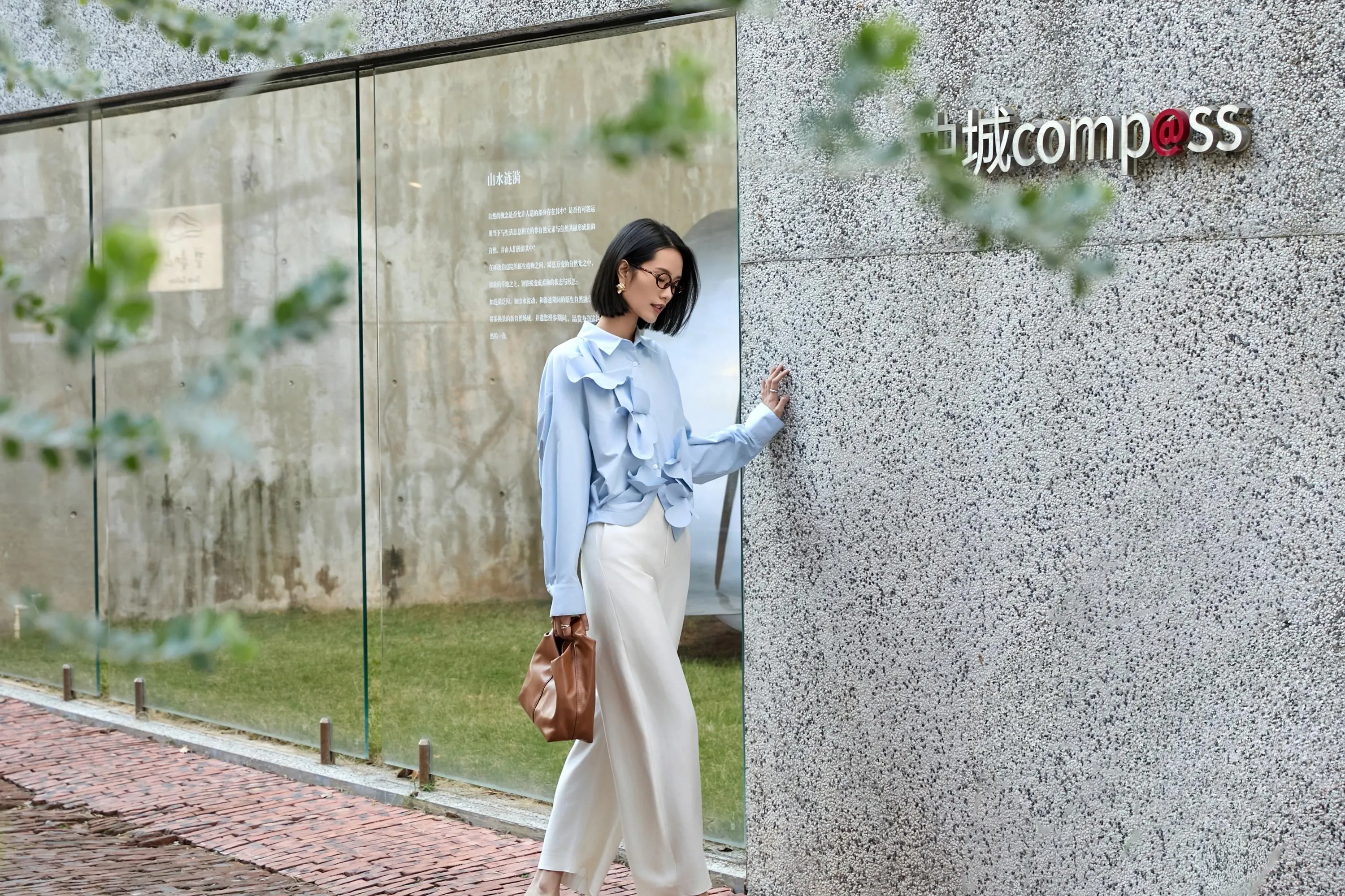 Elegant Blue Twist-Front Blouse with Butterfly Cut | Modal-Blend Anti-Wrinkle Shirt for Women, Blue Twist-Front Blouse, blue shirt women