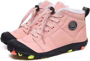 Eliogn Boys Girls Snow Boots Winter Warm High-Top Shoes Outdoor Sports Non-Slip Hiking Shoes Winter Shoes Antiskid Boots for Kids