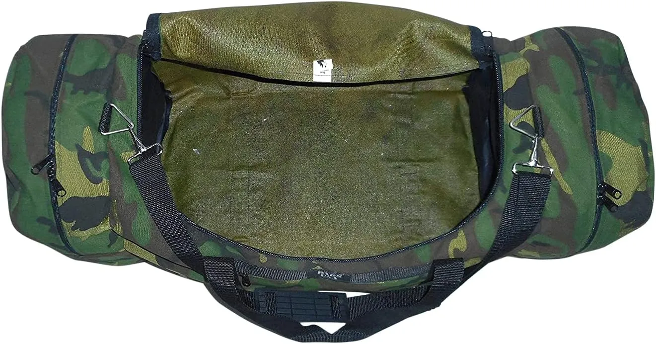 Extra Large Triple Travel Bag Holds All Your Gears (Woodland Camouflage)