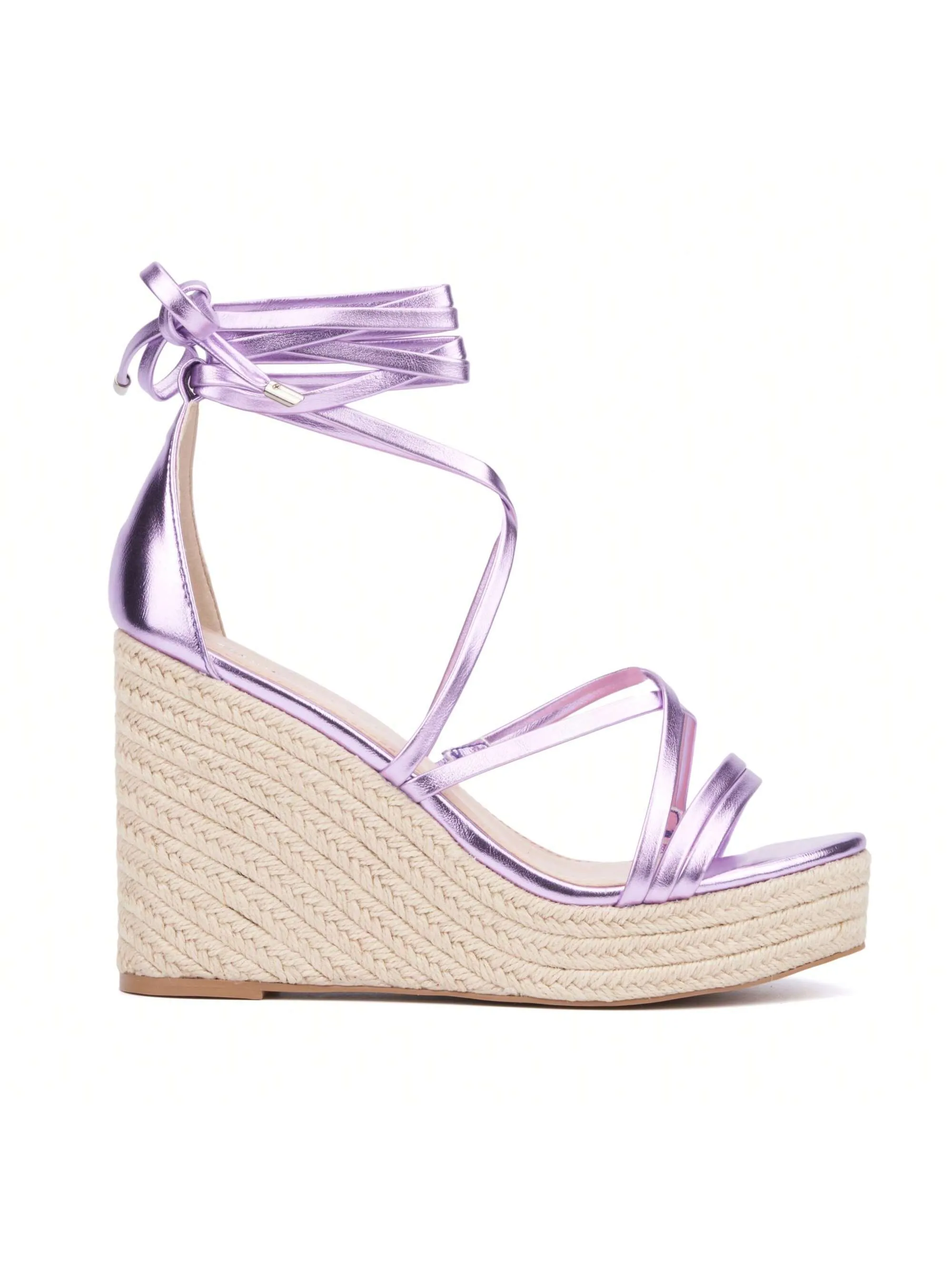 Fashionably Chic: Women’s Platform Espadrille Wedge Heels - WIDE WIDTH