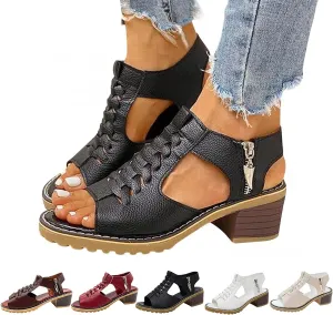 FETNHU Libiyi Sandals, Summer Ultra-Comfy Wedge Sandal, Libiyi Womens Comfy Orthotic Sandals, Libiyi Shoes for Women (Black,8.5)