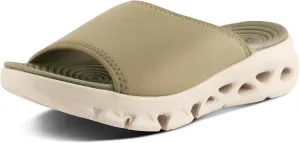 Flexus Women's HALEY Slides – Lycra Slip-On Sandals with Cushioned Footbed and Sporty EVA Outsole