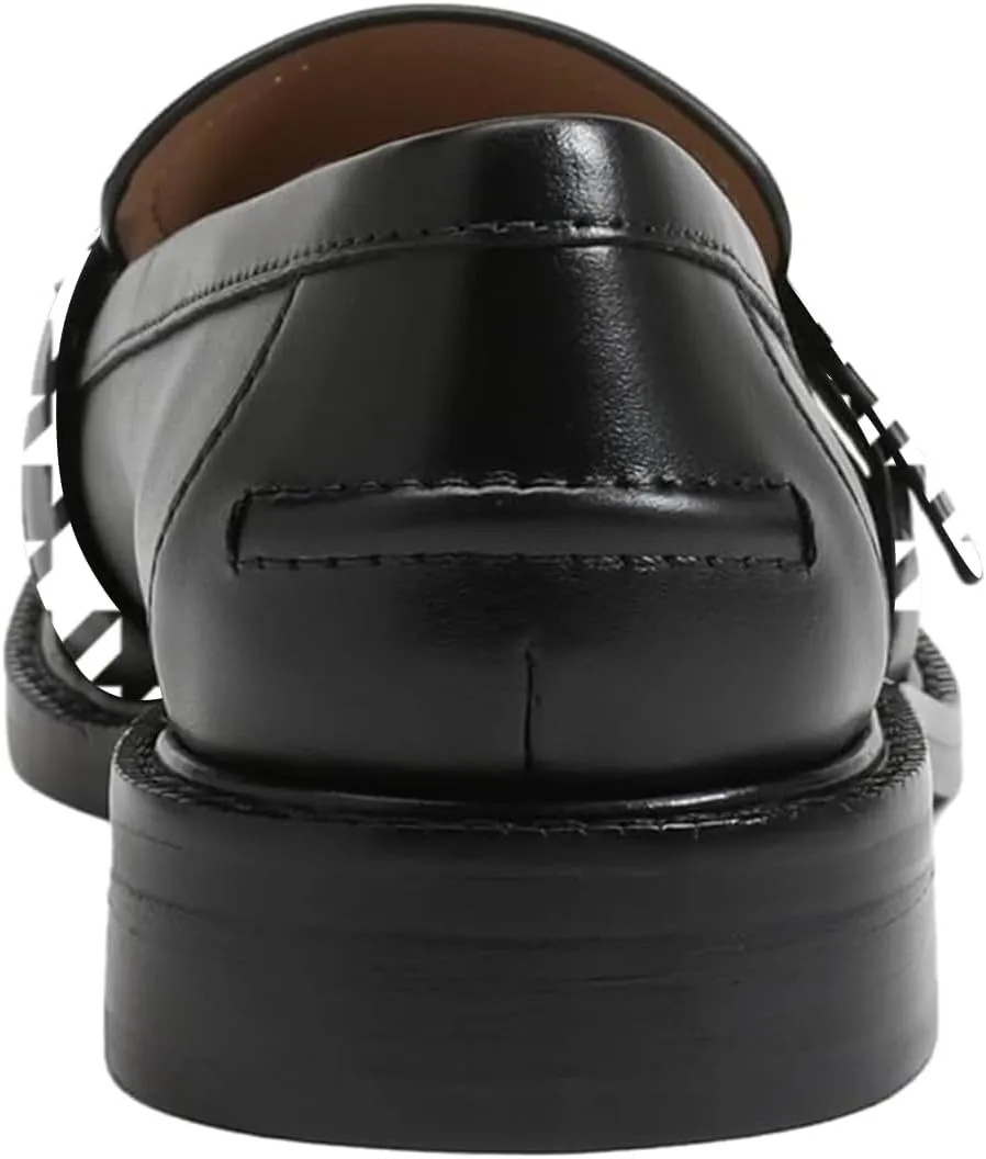 FOWT Women Round Toe Platform Penny Loafers Slip on Tassel Flat Pumps Contrast Stitching Office School Shoes Size 4-16 US