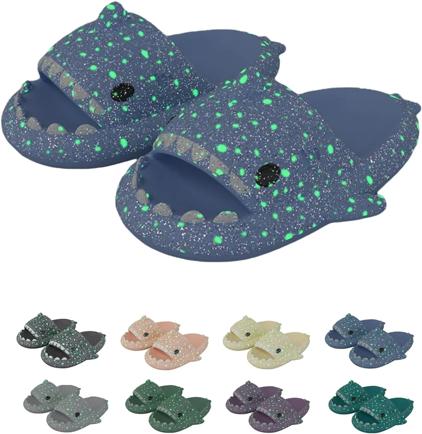Galaxy Shark Slides, Sharky Chanclas, Sandalias Sharky, Original Shark Slides, Shark Slippers Shark Sandals for Women and Men