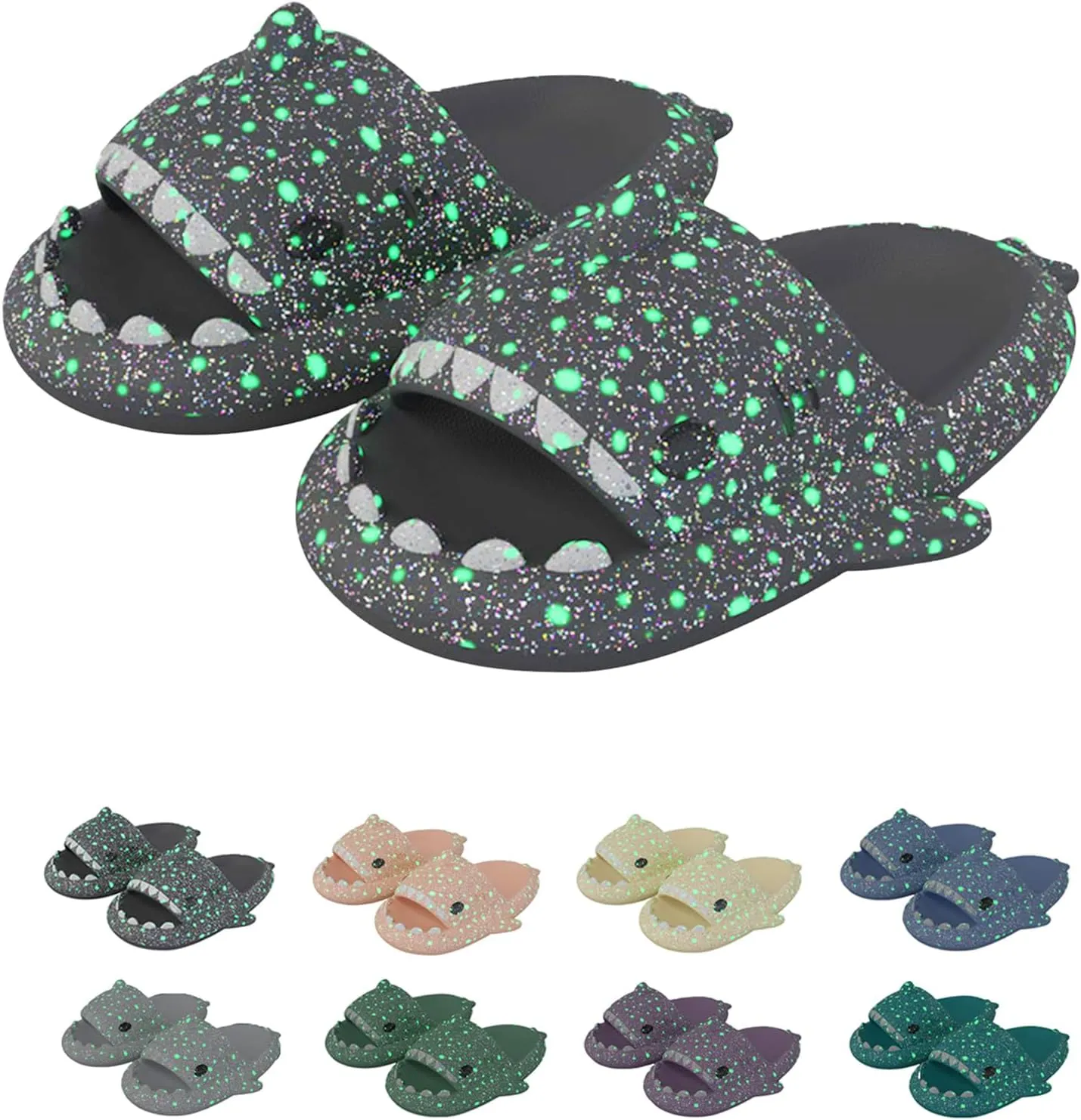 Galaxy Shark Slides, Sharky Chanclas, Sandalias Sharky, Original Shark Slides, Shark Slippers Shark Sandals for Women and Men