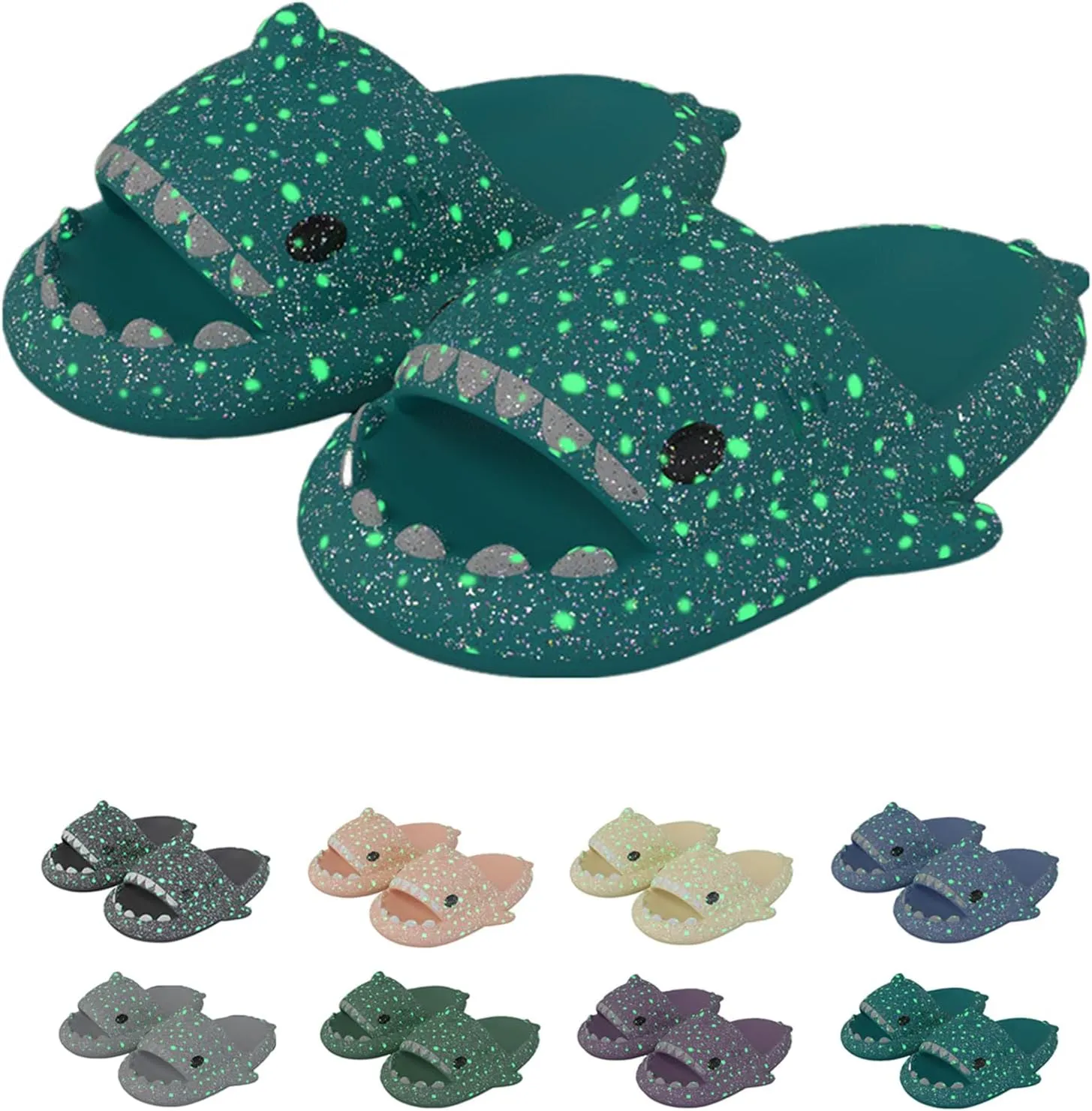 Galaxy Shark Slides, Sharky Chanclas, Sandalias Sharky, Original Shark Slides, Shark Slippers Shark Sandals for Women and Men