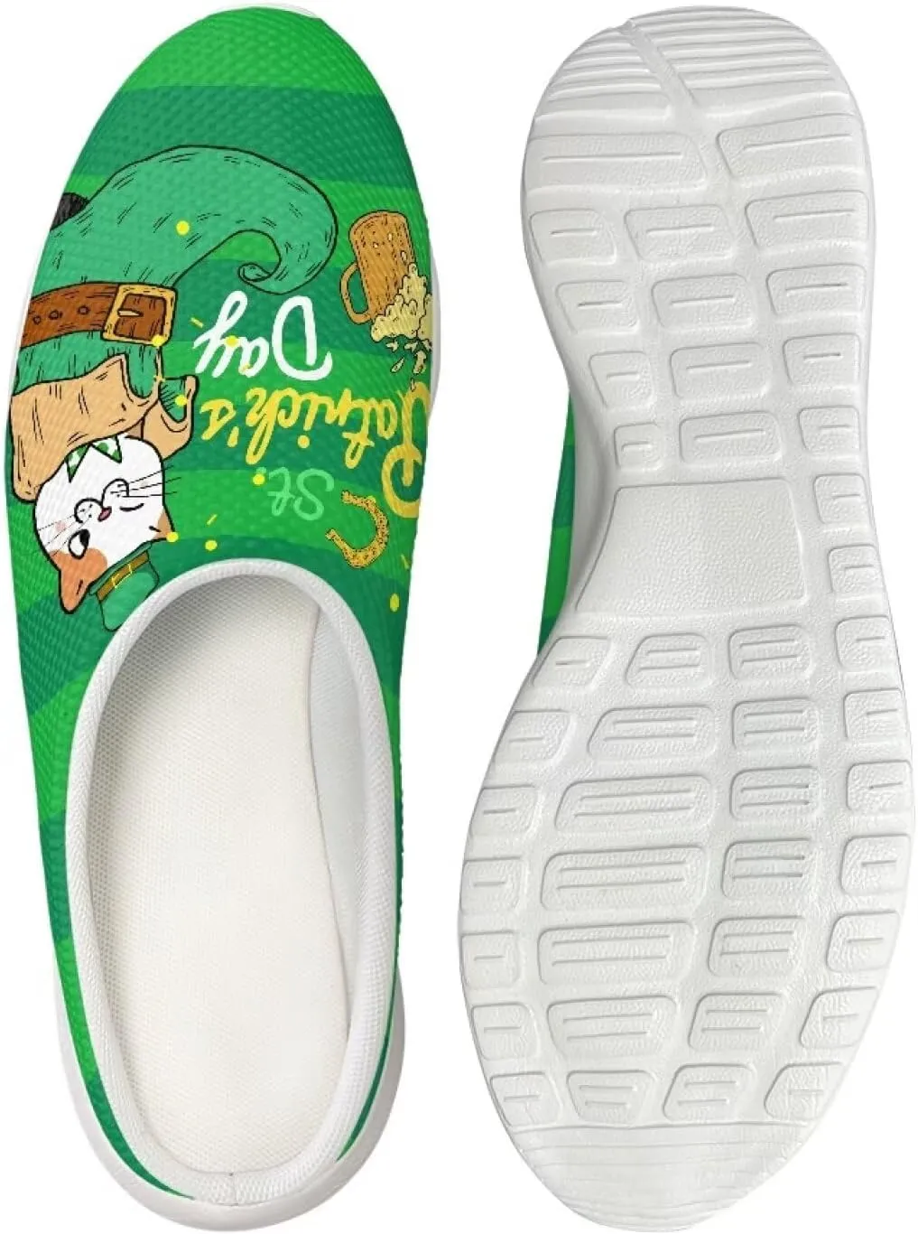 Garden Shoes Womens Slip On Wide Mesh Garden Clogs Rubber Garden Loafers Outdoor Garden Sandals