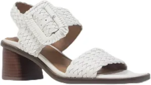 Gentle Souls by Kenneth Cole Women's Women's MADYLYN Heeled Sandal, White Leather, 6