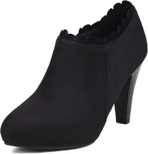 Gicoiz Pointed Toe High Heels Women Office Loafers Zip Ankle Boots