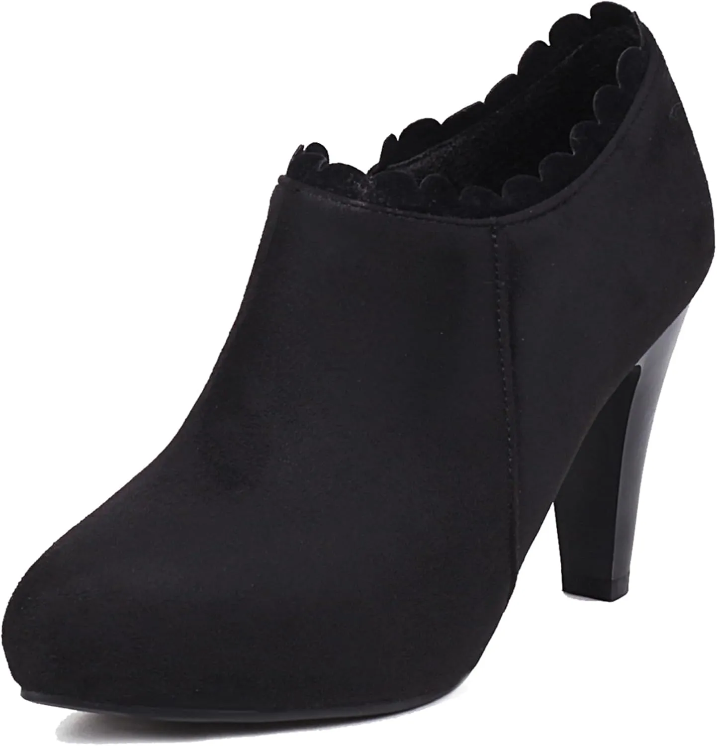 Gicoiz Pointed Toe High Heels Women Office Loafers Zip Ankle Boots