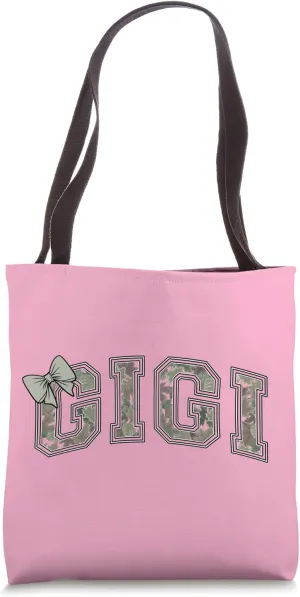 Gigi Camouflage Camo Grandmother Graphic Tote Bag