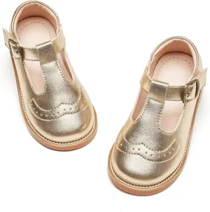 GINFIVE Toddler Girls Dress Shoes Little Kids Oxfords Flats School Mary Janes Shoes
