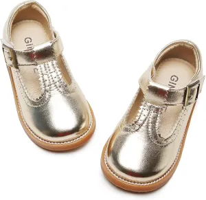 GINFIVE Toddler Little Girls Mary Janes Flats Girls Dress Shoes Kids Shoes