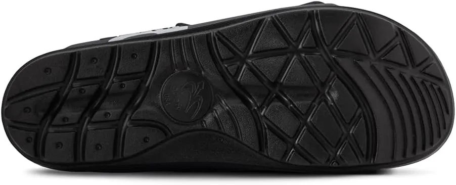 Gravity Defyer G-Defy Women's Wide Width Recovery Slides – Arch Support Sandals with Plantar Fasciitis Relief, Adjustable Double Buckle, and Thick Sole for Enhanced Comfort Post-Exercise