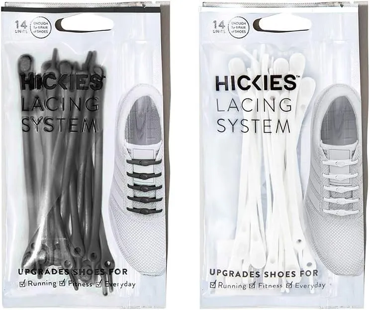 HICKIES No Tie Shoelaces – Elastic, Waterproof, Unisex Shoelaces for Adults, One Size Fits All for Sneakers & Running Shoes